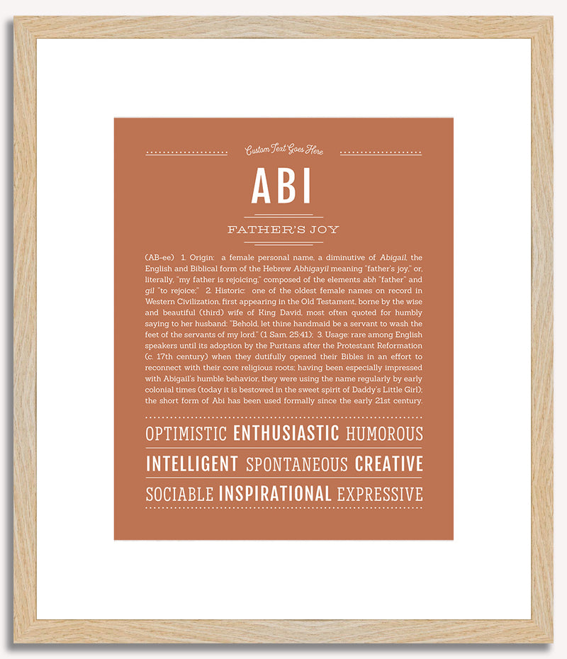 Abi | Name Art Print