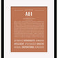 Abi | Name Art Print