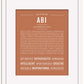 Abi | Name Art Print