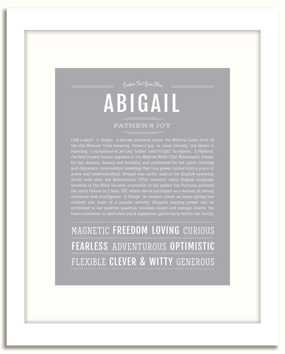 Frame Options | Light Gray | White Frame, Matted