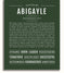 Abigayle | Name Art Print – Name Stories