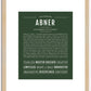 Abner | Name Art Print