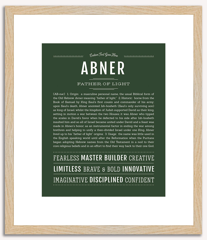 Abner | Name Art Print