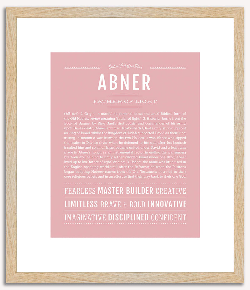 Abner | Name Art Print