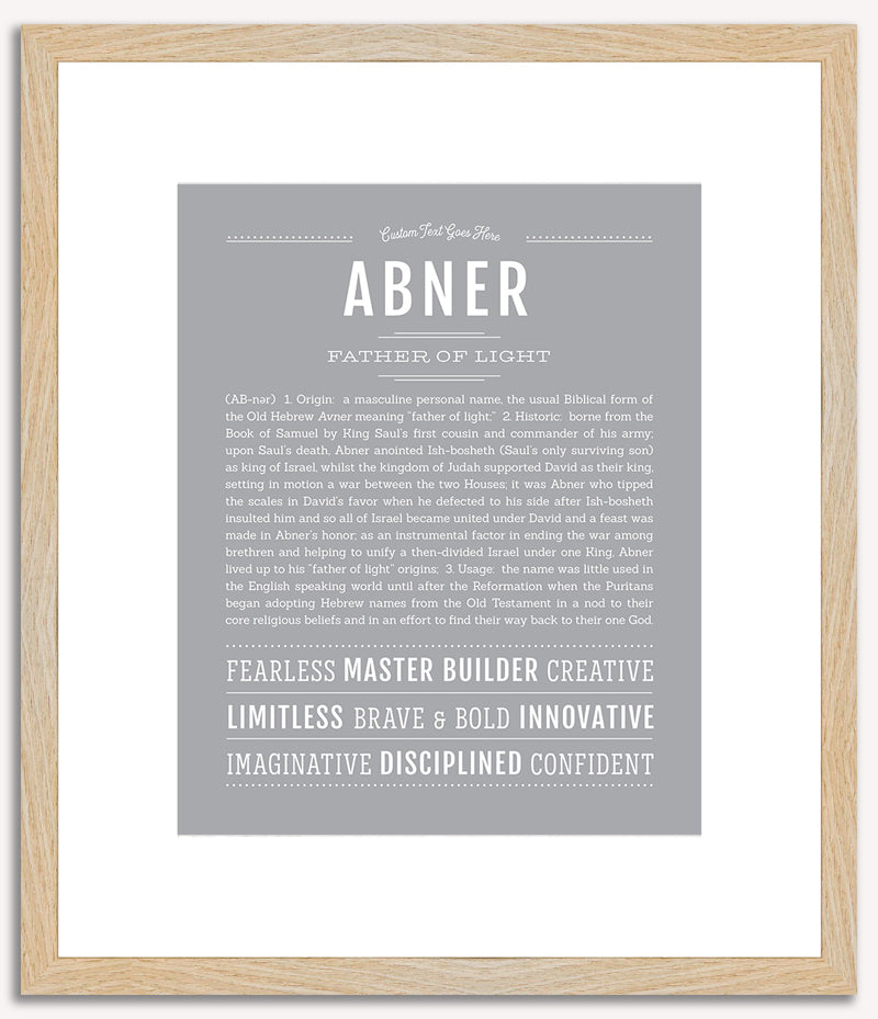 Abner | Name Art Print