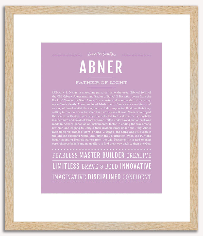 Abner | Name Art Print