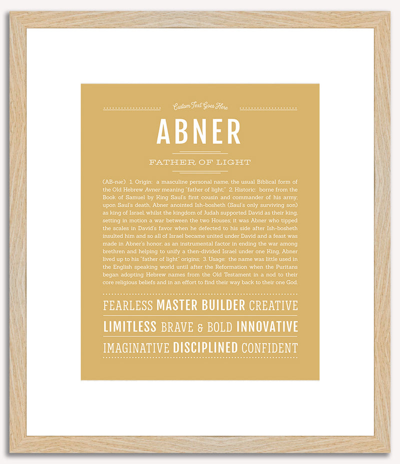 Abner | Name Art Print