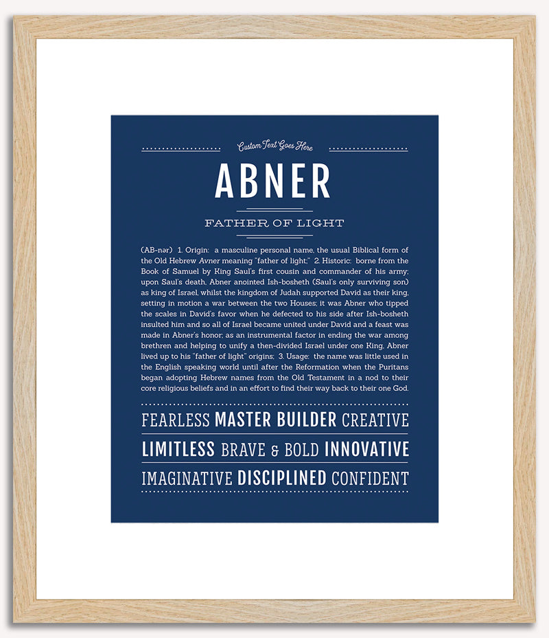 Abner | Name Art Print