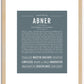 Abner | Name Art Print