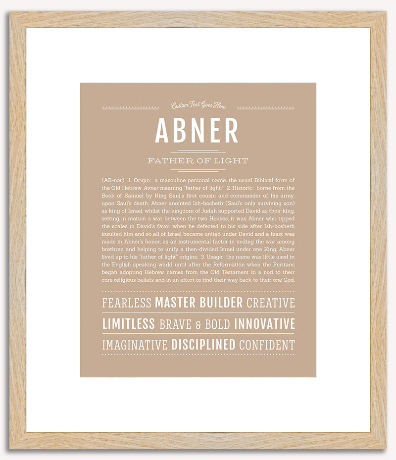 Abner | Name Art Print