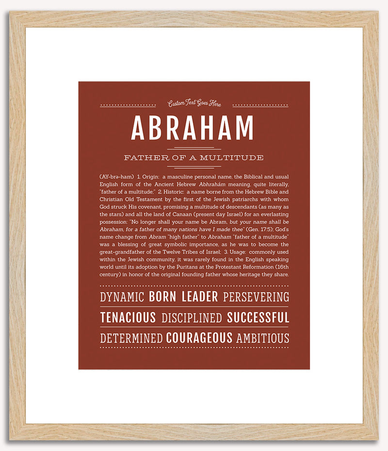 Abraham | Name Art Print