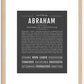 Abraham | Name Art Print