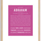 Abraham | Name Art Print