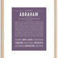 Abraham | Name Art Print