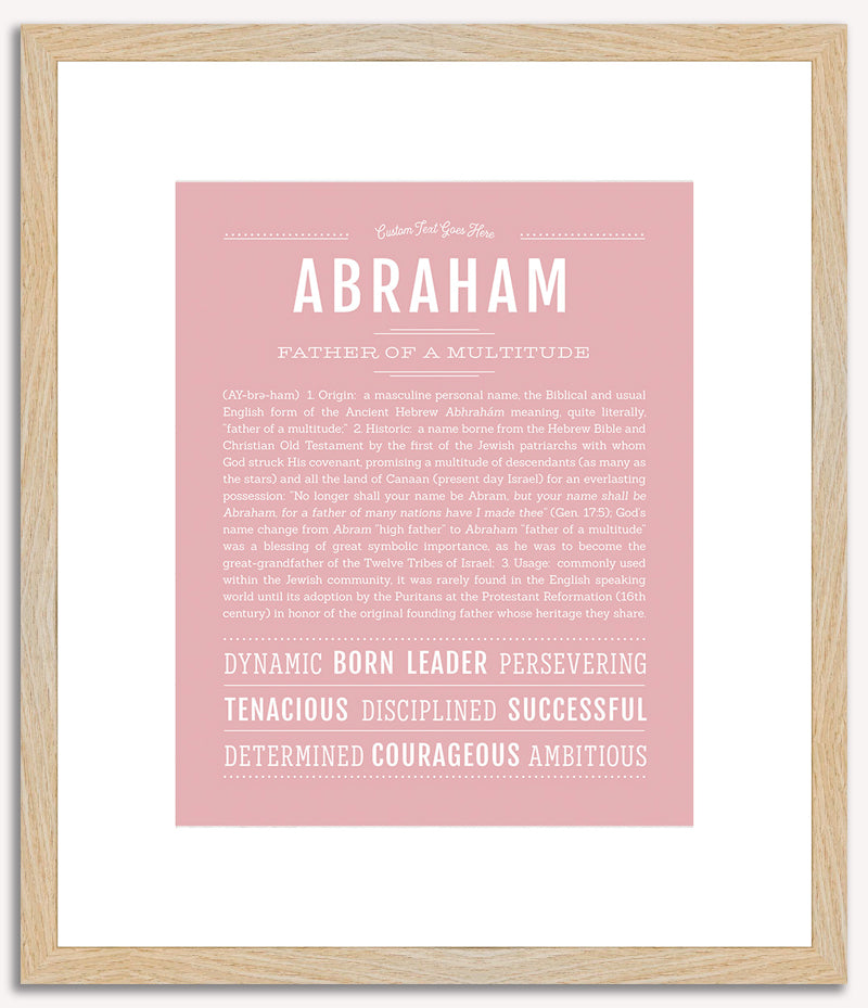 Abraham | Name Art Print