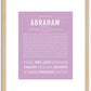 Abraham | Name Art Print