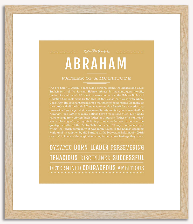 Abraham | Name Art Print