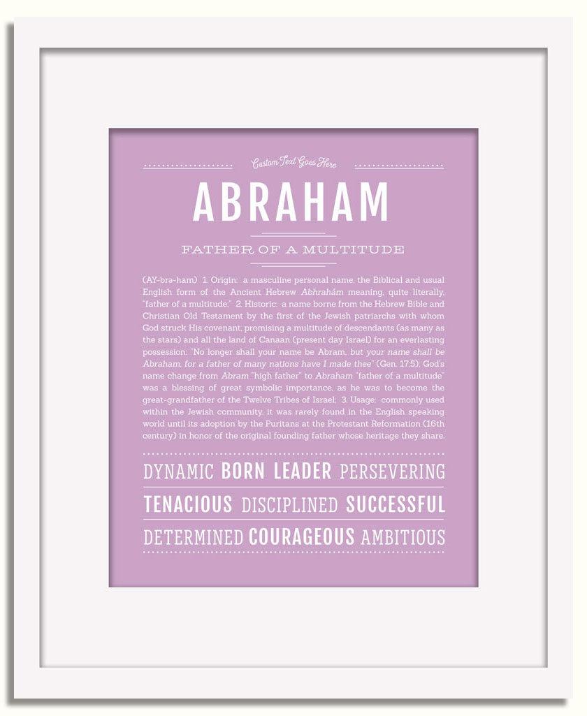 Frame Options | Lilac | White Frame, Matted