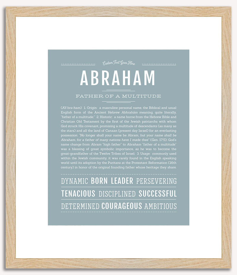 Abraham | Name Art Print