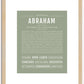 Abraham | Name Art Print