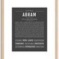 Abram | Name Art Print