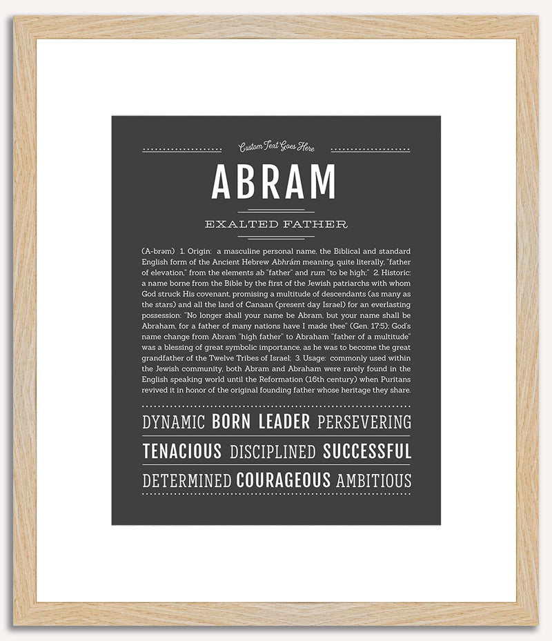 Abram | Name Art Print