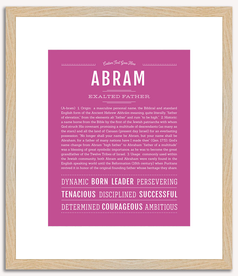 Abram | Name Art Print