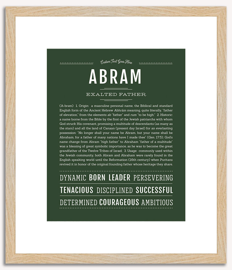 Abram | Name Art Print