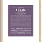 Abram | Name Art Print