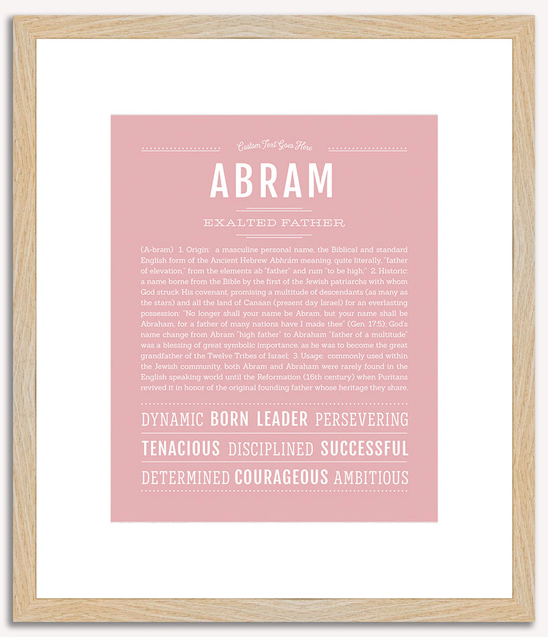 Abram | Name Art Print