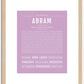 Abram | Name Art Print