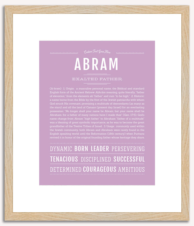 Abram | Name Art Print