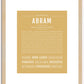 Abram | Name Art Print