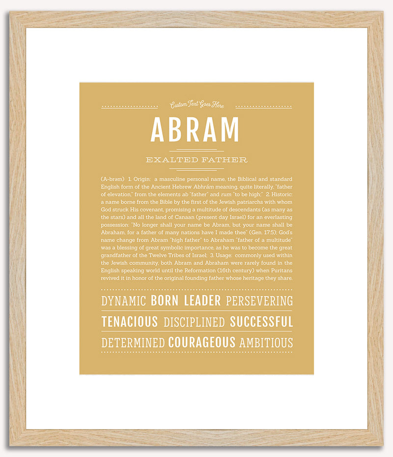 Abram | Name Art Print