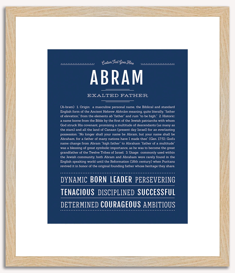 Abram | Name Art Print