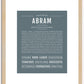 Abram | Name Art Print