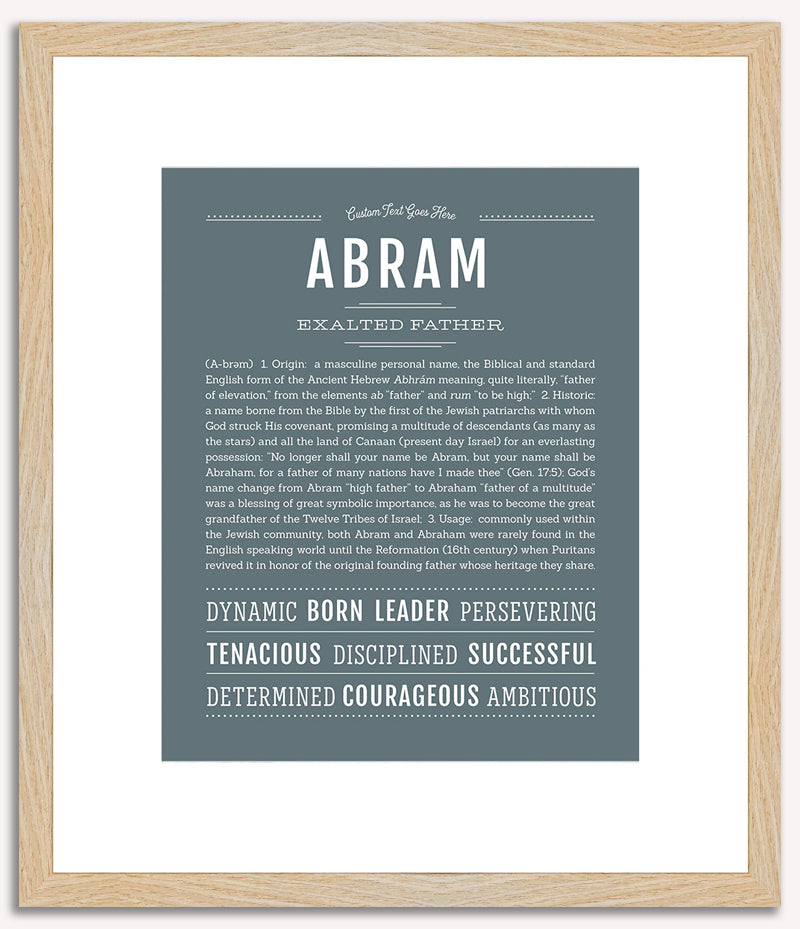 Abram | Name Art Print