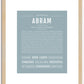 Abram | Name Art Print