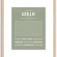 Abram | Name Art Print