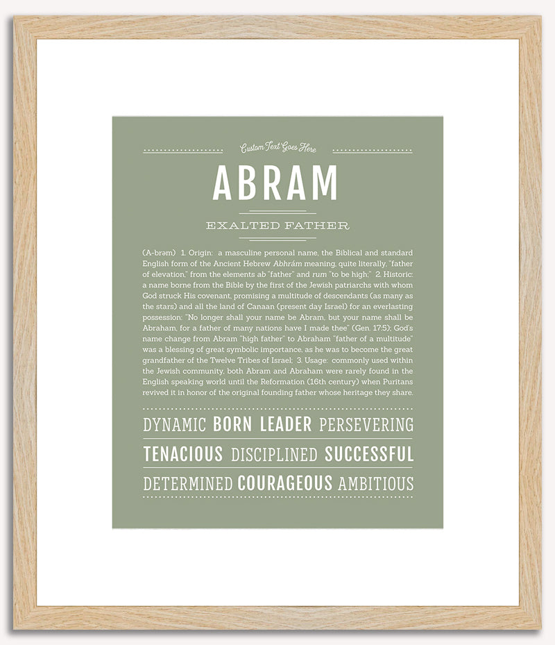 Abram | Name Art Print