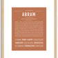 Abram | Name Art Print