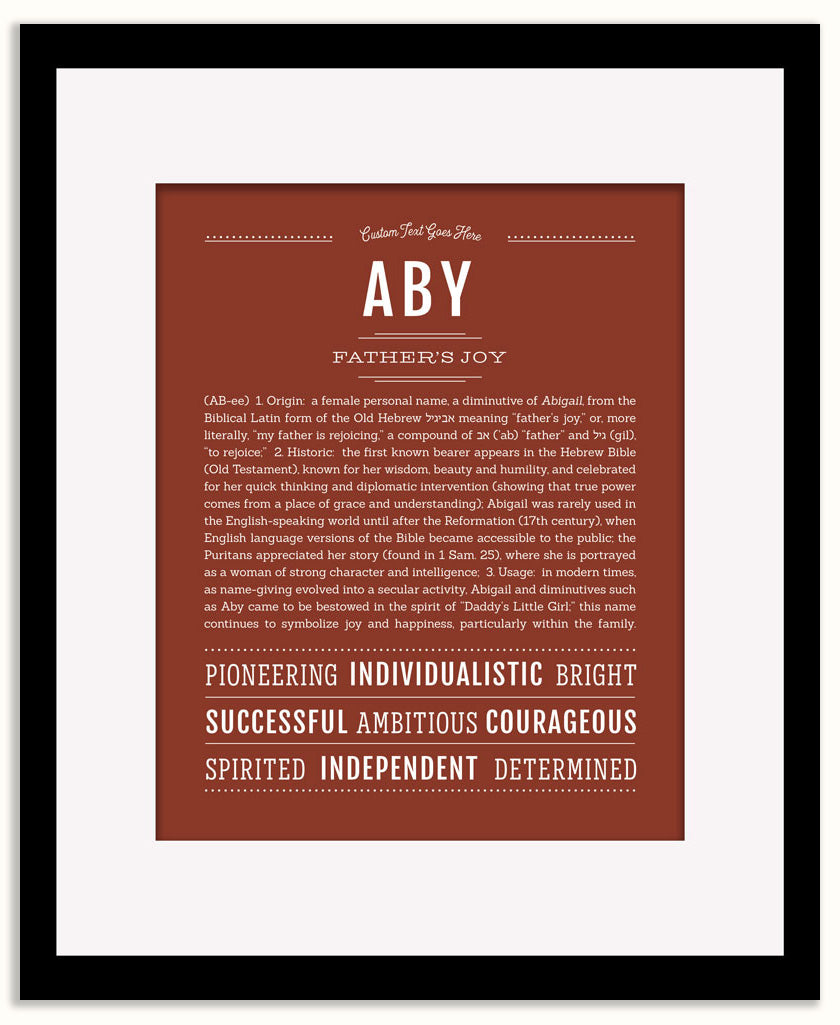 Aby | Name Art Print