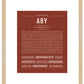 Aby | Name Art Print