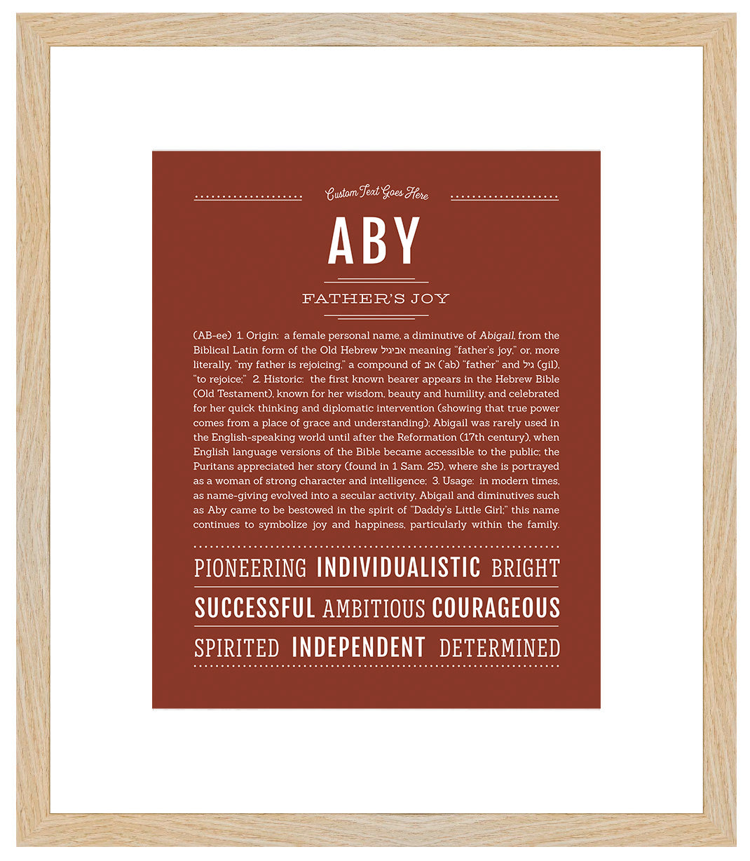 Aby | Name Art Print
