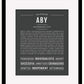 Aby | Name Art Print