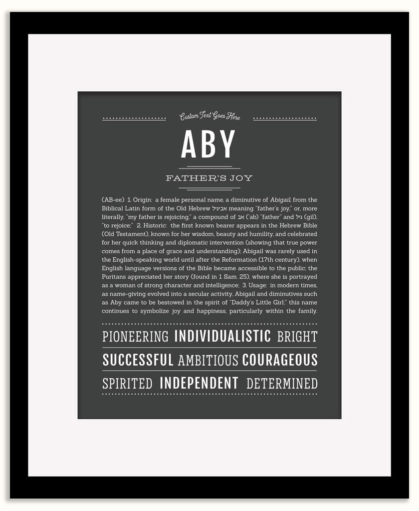 Aby | Name Art Print