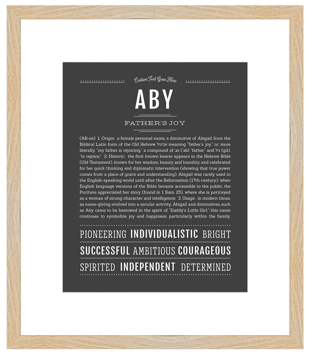 Aby | Name Art Print