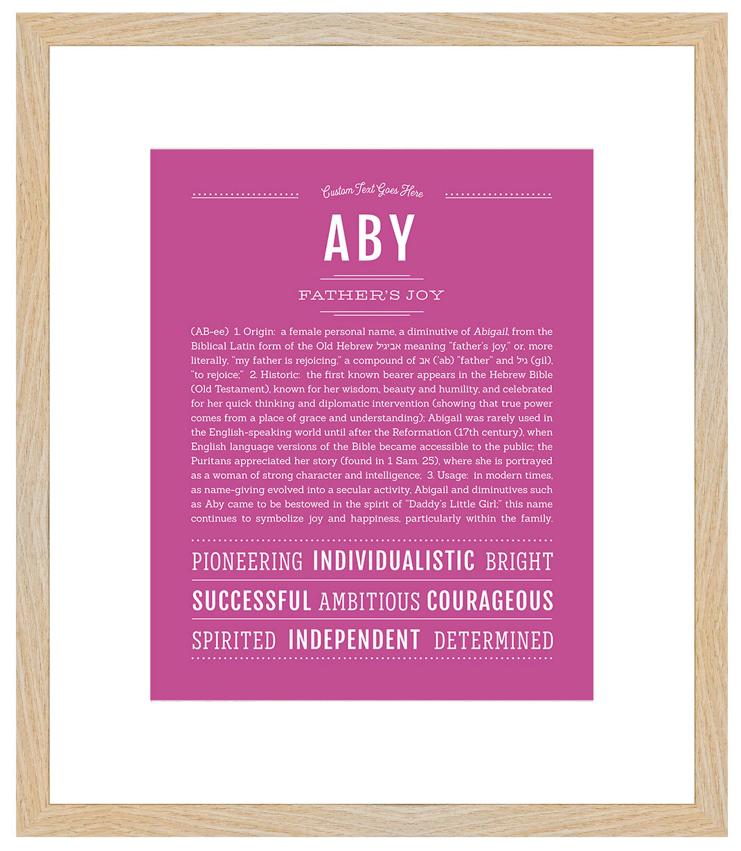 Aby | Name Art Print