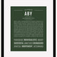 Aby | Name Art Print