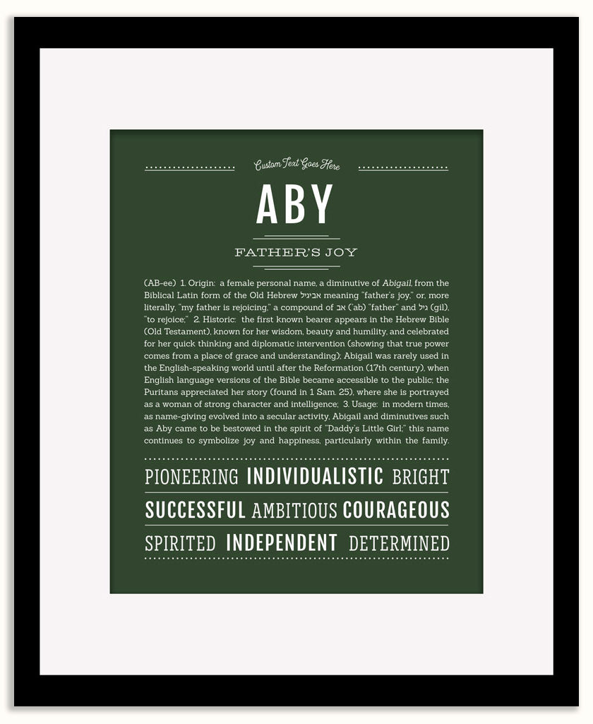 Aby | Name Art Print